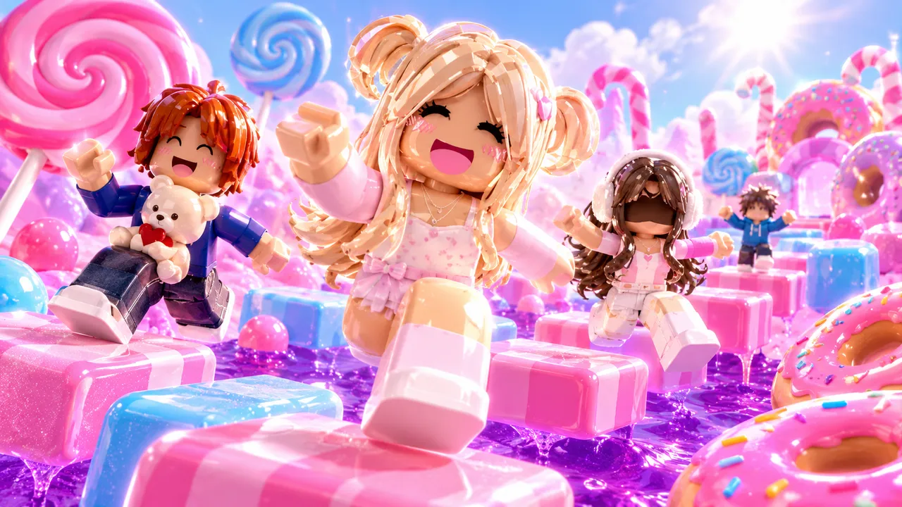 Candy Kingdom Obby — made with the Roblox AI game maker
